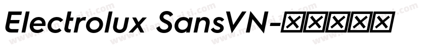 Electrolux SansVN字体转换